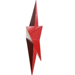 Red Metal Star Tree Toppers|