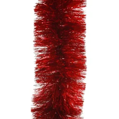 Red Metallic Thick Christmas Tinsel Garland Tree Garlands|
