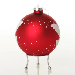 Red Peace Doves Christmas Bauble Personalised Baubles|