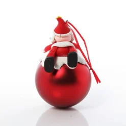 Red Santa Christmas Character Bauble Personalised Baubles|
