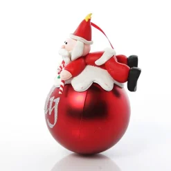 Red Santa Christmas Character Bauble Personalised Baubles|
