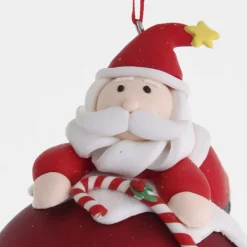 Red Santa Christmas Character Bauble Personalised Baubles|
