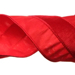 Red Velvet and Dupion Christmas Ribbon Garland Tree Garlands|