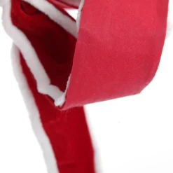 Red Velvet Christmas Bow with Fur Trim Christmas Bells And Bows|