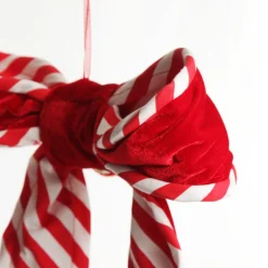 Red Velvet Christmas Bow with Candy Christmas Bells And Bows|