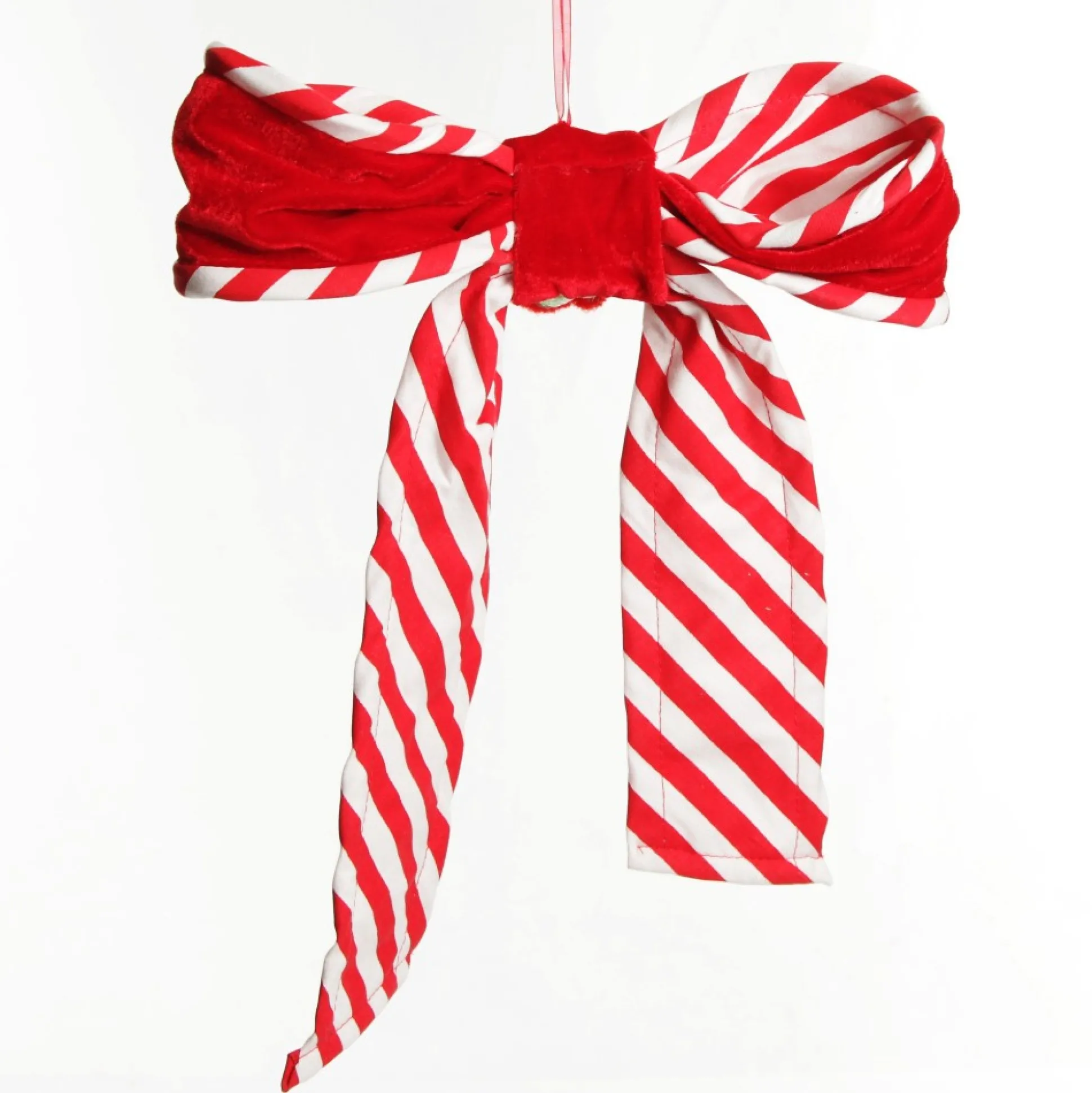 Red Velvet Christmas Bow with Candy Christmas Bells And Bows|