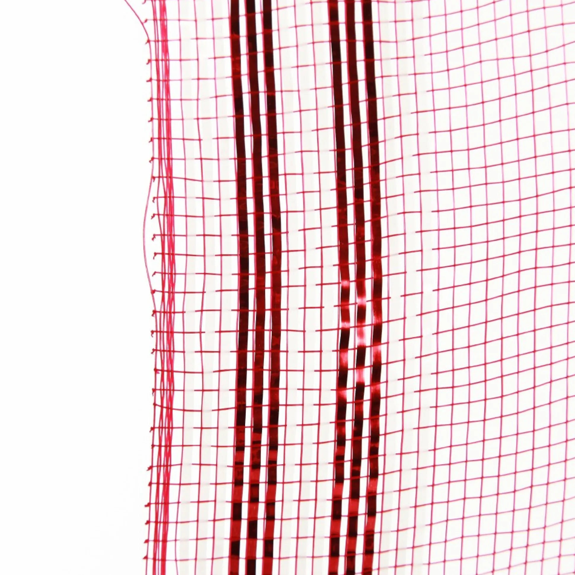 Red with White Edge Decomesh Roll Decomesh|