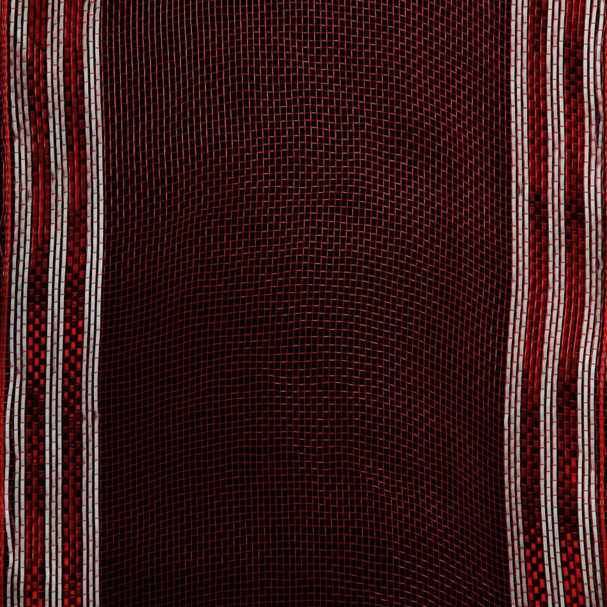 Red with White Edge Decomesh Roll Decomesh|