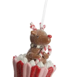 Reindeer Cupcake Christmas Tree Decoration Christmas Tree Decorations|