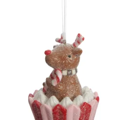 Reindeer Cupcake Christmas Tree Decoration Christmas Tree Decorations|