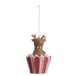 Reindeer Cupcake Christmas Tree Decoration Christmas Tree Decorations|