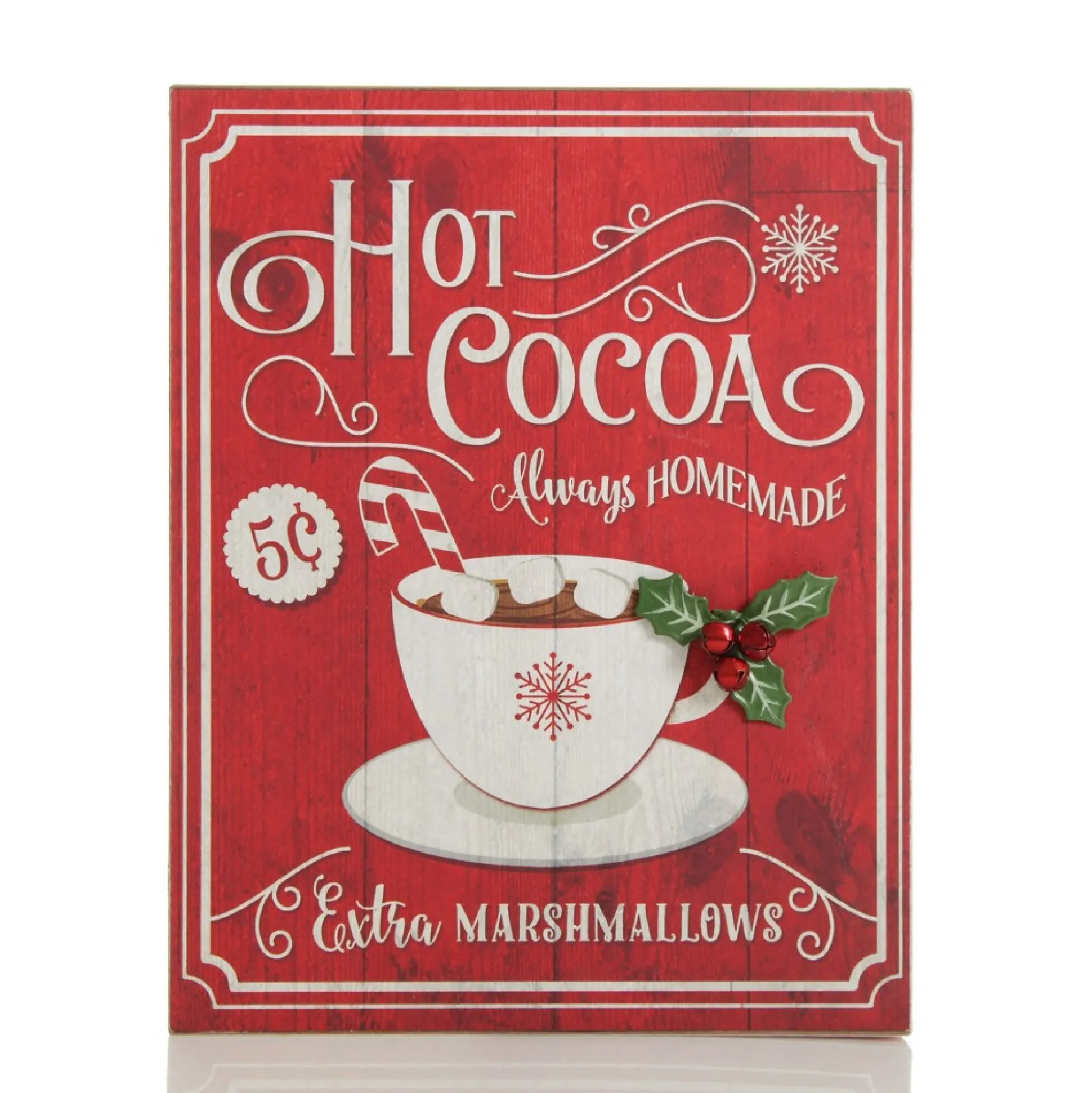Retro Hot Cocoa Christmas Wall Box Sign Wall Hangings And Signs|