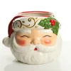 Retro Santa Planter Pot Christmas Ornament Christmas Ornaments|