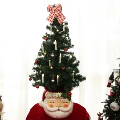 Retro Santa Planter Pot Christmas Ornament Christmas Ornaments|