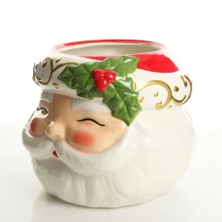Retro Santa Planter Pot Christmas Ornament Christmas Ornaments|