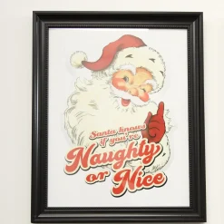 Retro Vintage Santa Christmas Posters Set of 3 Christmas Prints|