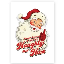 Retro Vintage Santa Christmas Posters Set of 3 Christmas Prints|