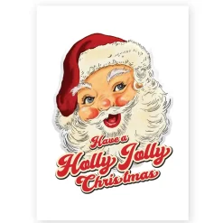 Retro Vintage Santa Christmas Posters Set of 3 Christmas Prints|