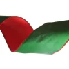 Reversible Green and Red Satin Wired Christmas Ribbon Garland Tree Garlands|