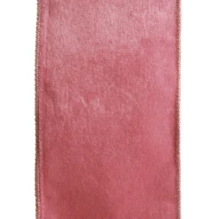 Reversible Pink Velour and Satin Wired Christmas Ribbon Garland Tree Garlands|