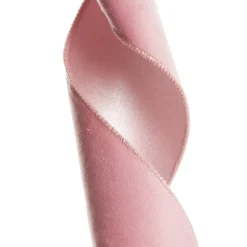 Reversible Pink Velvet and Satin Wired Christmas Ribbon Garland Tree Garlands|