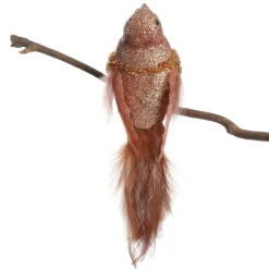 Rose Gold Beaded Glitter Bird Butterflies And Birds|