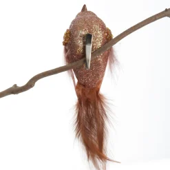 Rose Gold Beaded Glitter Bird Butterflies And Birds|