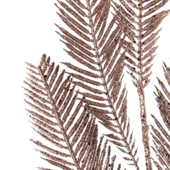 Rose Gold Glitter Feather Spray Christmas Sprays|