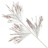 Rose Gold Glitter Grass Spray Christmas Sprays|