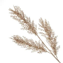 Rose Gold Glitter Leaf Spray Christmas Sprays|