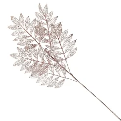 Rose Gold Glitter Mesh Leaf Spray Christmas Sprays|