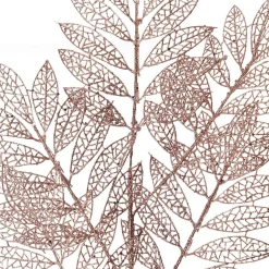 Rose Gold Glitter Mesh Leaf Spray Christmas Sprays|