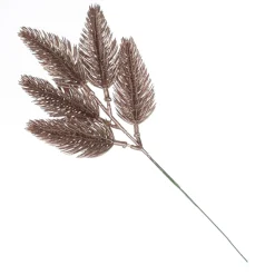 Rose Gold Glitter Pine Bud Pick - Set of 2 Christmas Pick|