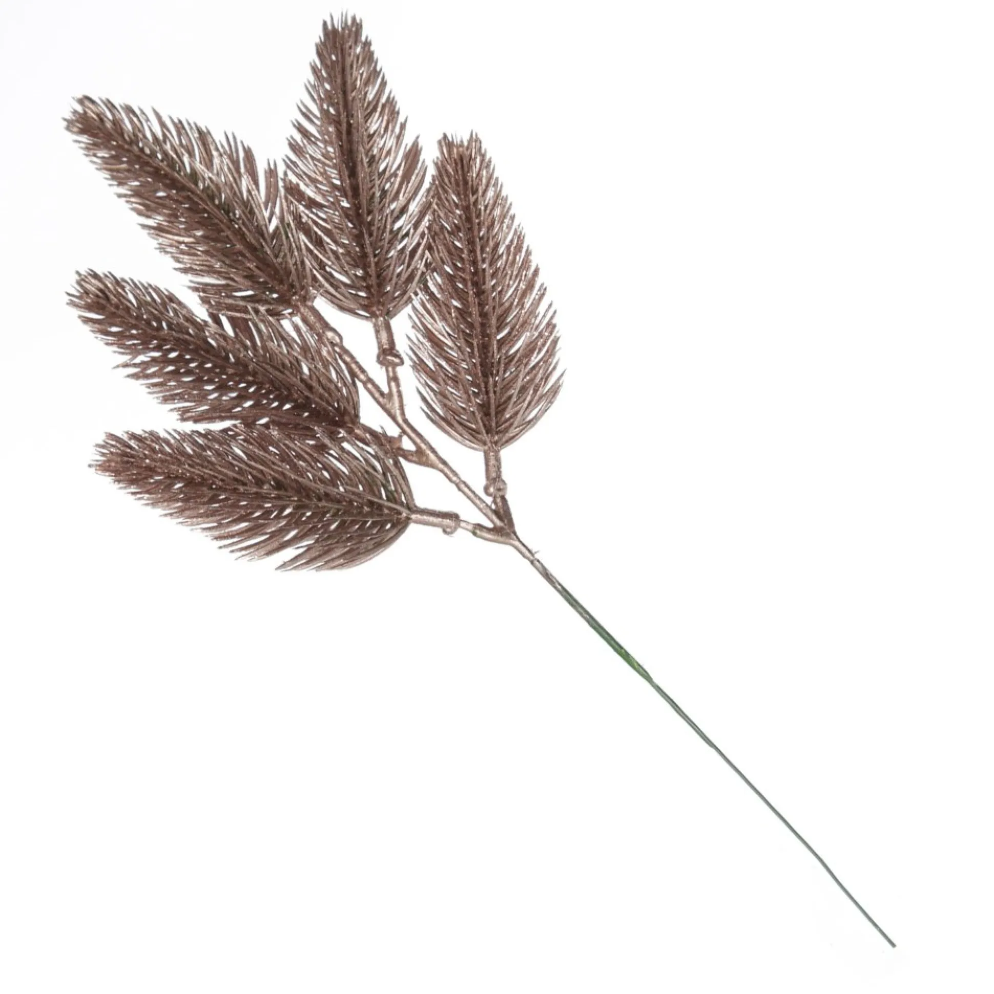 Rose Gold Glitter Pine Bud Pick - Set of 2 Christmas Pick|