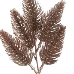 Rose Gold Glitter Pine Bud Pick - Set of 2 Christmas Pick|