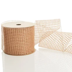 Rose Gold Mesh Wired Christmas RIbbon Garland Tree Garlands|