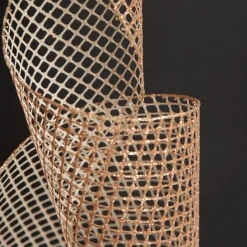 Rose Gold Mesh Wired Christmas RIbbon Garland Tree Garlands|