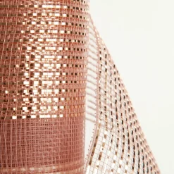 Rose Gold Metallic Stripe Decomesh Roll Decomesh|