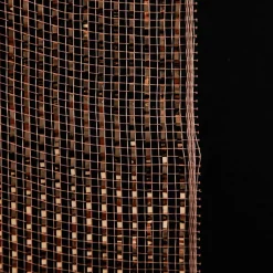 Rose Gold Metallic Stripe Decomesh Roll Decomesh|