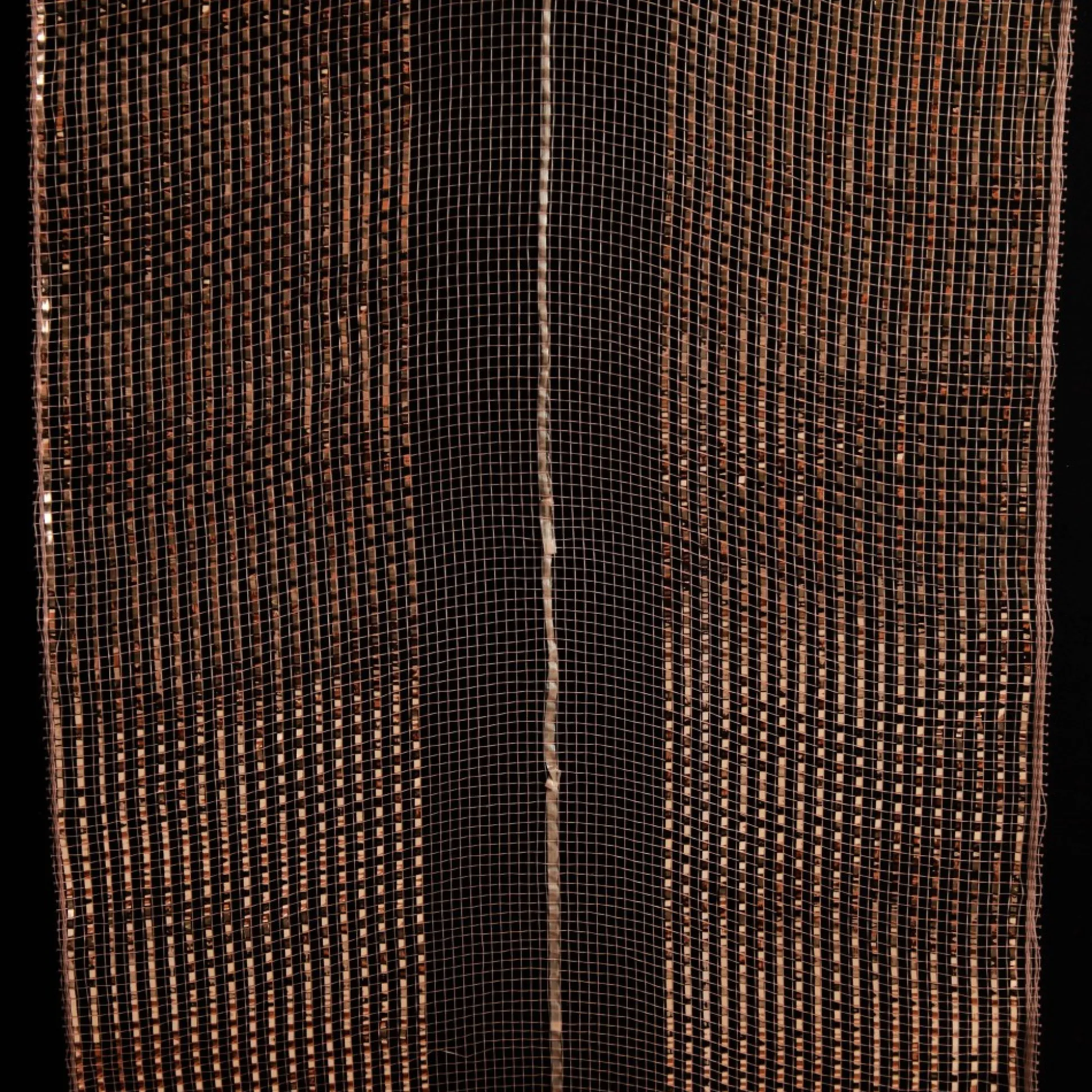 Rose Gold Metallic Stripe Decomesh Roll Decomesh|