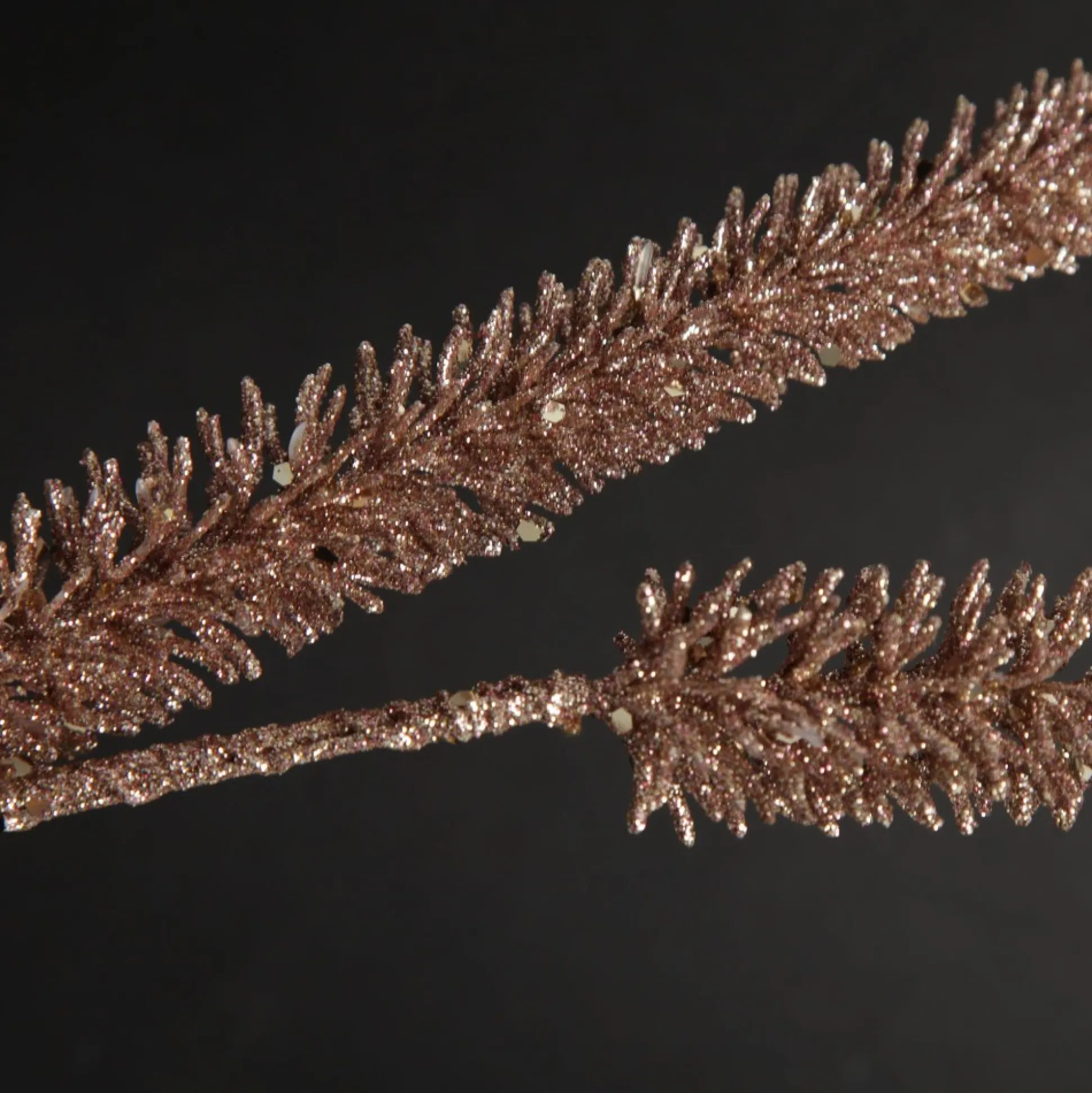 Rose Gold Pointed Trio Spray Christmas Sprays|