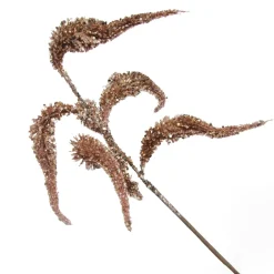 Rose Gold Sequin Spikey Leaf Spray Christmas Sprays|