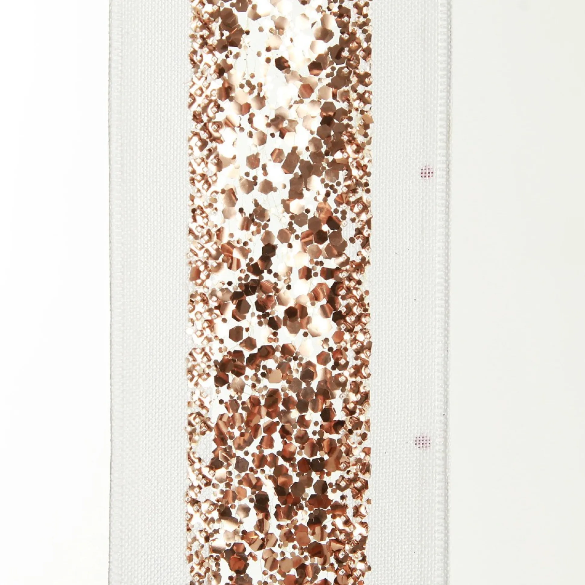 Rose Gold Sequin Wired Christmas Ribbon Ribbons|