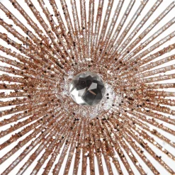 Rose Gold Starburst Tree Decoration Snowflakes And Stars|