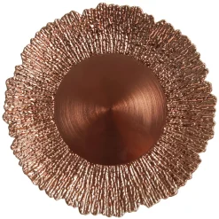 Rose Gold Sunburst Christmas Charger Plate Christmas Table Decor|