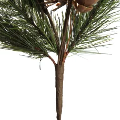 Rusted Tin Tree, Pinecone and Red Berry Pick Christmas Pick|