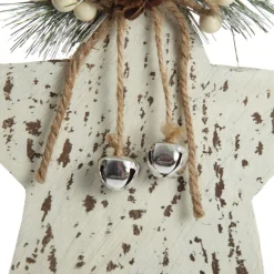 Rustic Christmas Tree Farm White Washed Star Ornament Snowflakes And Stars|