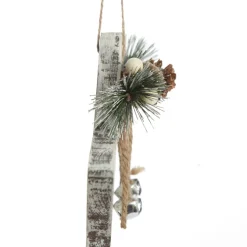 Rustic Christmas Tree Farm White Washed Star Ornament Snowflakes And Stars|