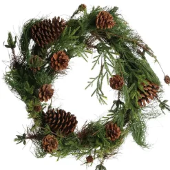 Rustic Pine and Cone Christmas Wreath Christmas Wreaths|