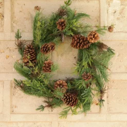 Rustic Pine and Cone Christmas Wreath Christmas Wreaths|